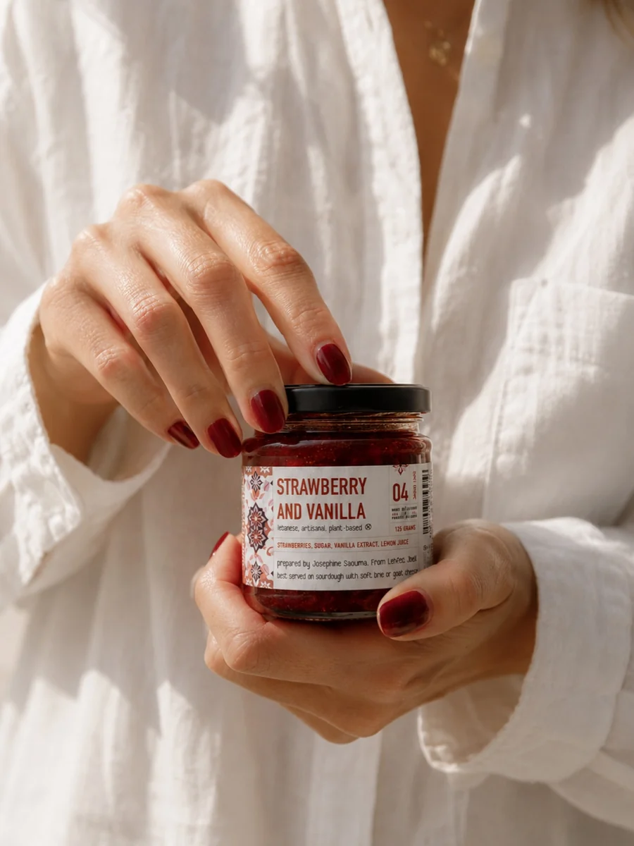 Jar Thuraya strawberry and vanilla jar